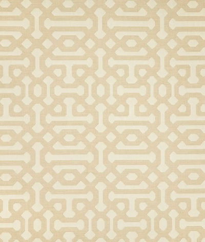 Sunbrella Fretwork Flax Fabric