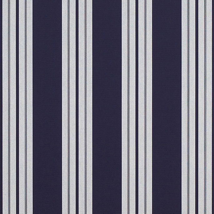 Sunbrella Awning / Marine 46" Captain Navy/Natural Classic Fabric image 1 of 2