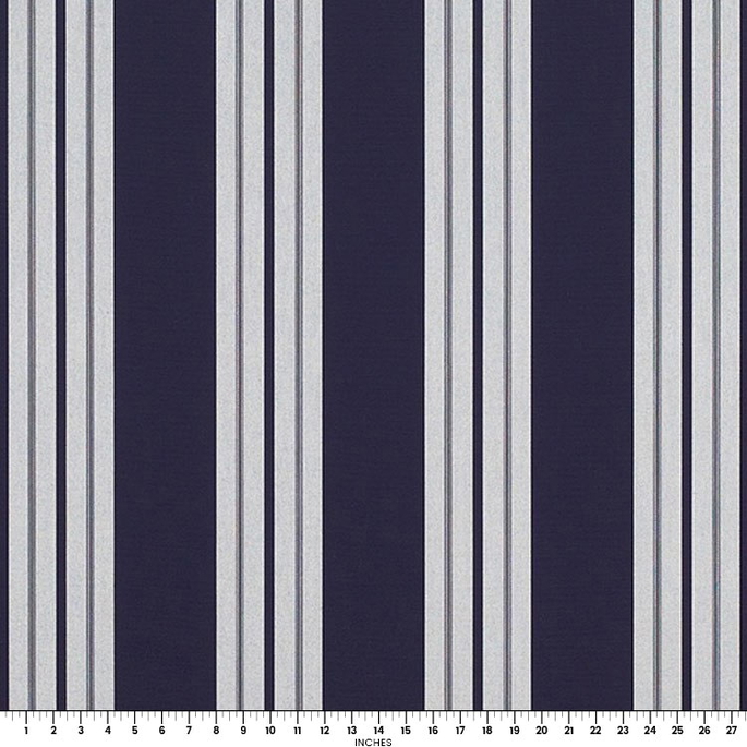 Sunbrella Awning / Marine 46" Captain Navy/Natural Classic Fabric image 2 of 2