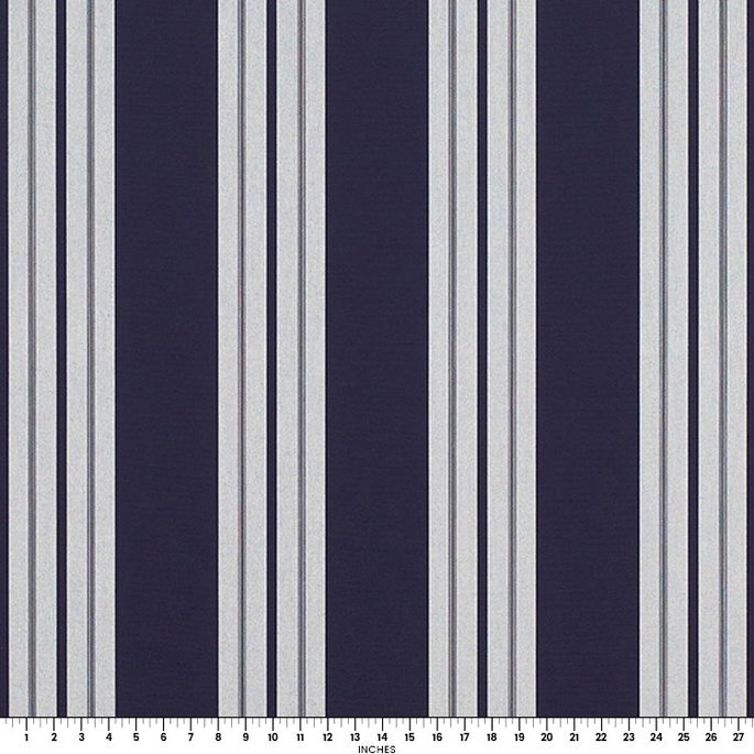 Sunbrella Awning / Marine 46" Captain Navy/Natural Classic Fabric image 2 of 2