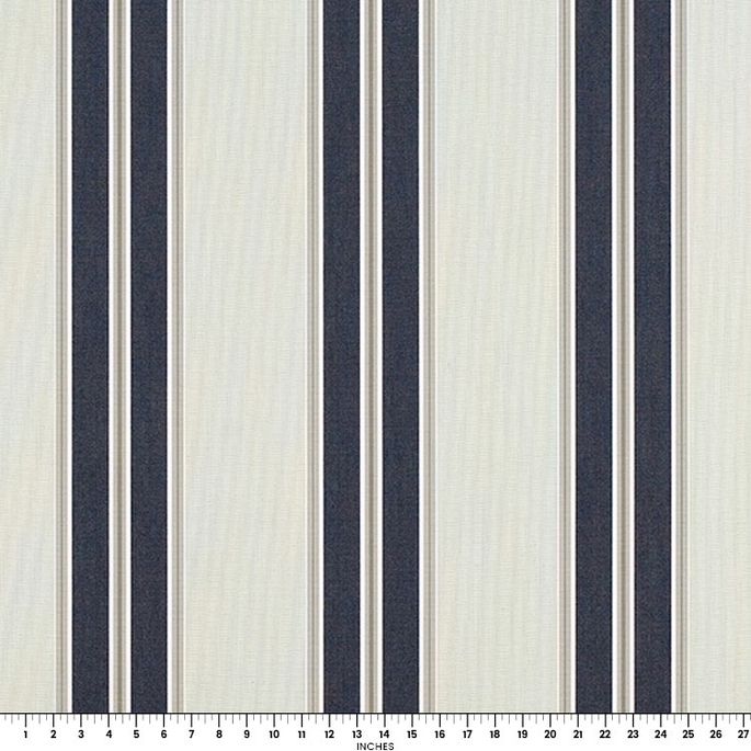 Sunbrella Awning / Marine 46" Navy/Taupe Fancy Fabric image 2 of 2
