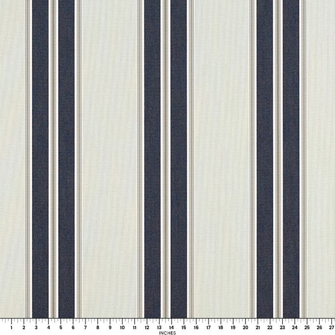 Sunbrella Awning / Marine 46" Navy/Taupe Fancy Fabric image 2 of 2