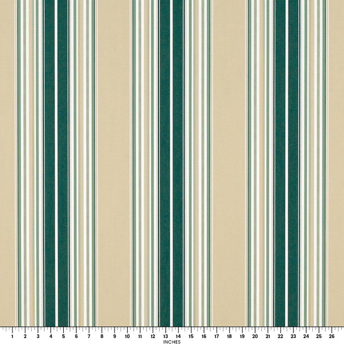 Sunbrella Awning / Marine 46" Forest/Beige/Natural/Sage Fancy Fabric image 2 of 2