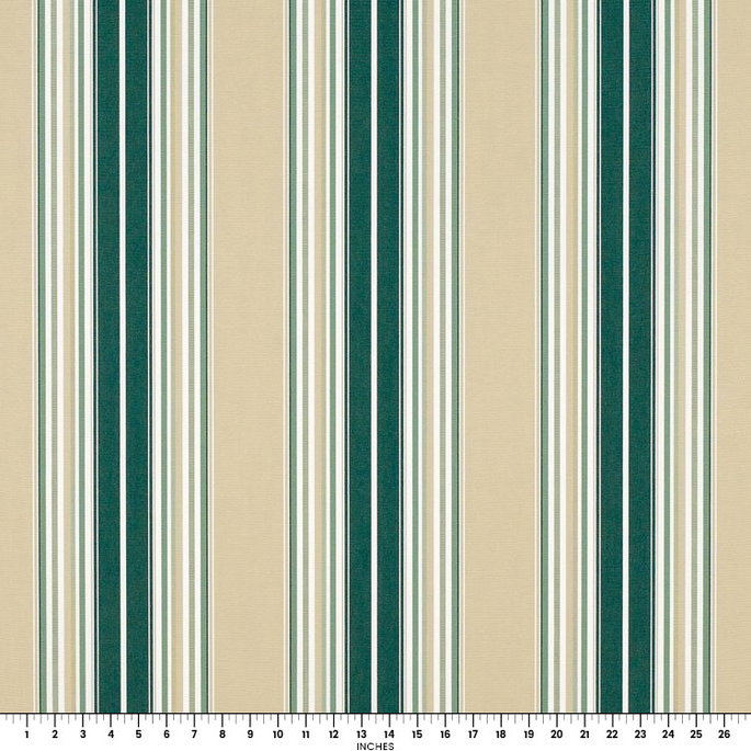 Sunbrella Awning / Marine 46" Forest/Beige/Natural/Sage Fancy Fabric image 2 of 2