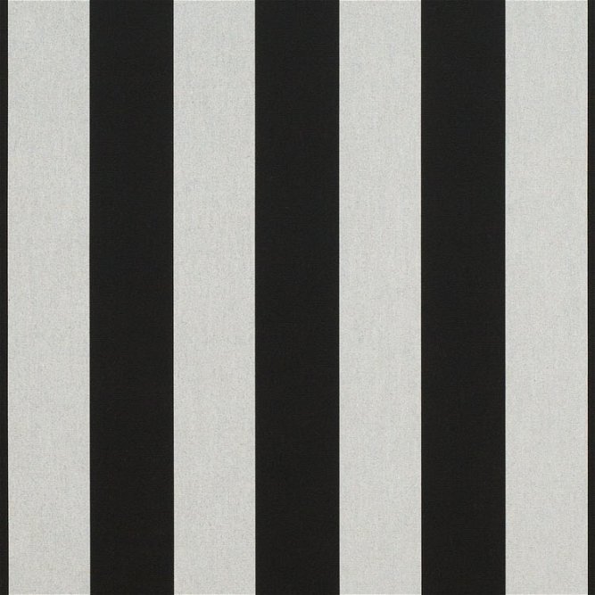 Sunbrella Awning / Marine 46&quot; Beaufort Black/White 6 Bar Fabric