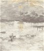 Seabrook Designs Nautical Sunset Charcoal & Pearl Wallpaper