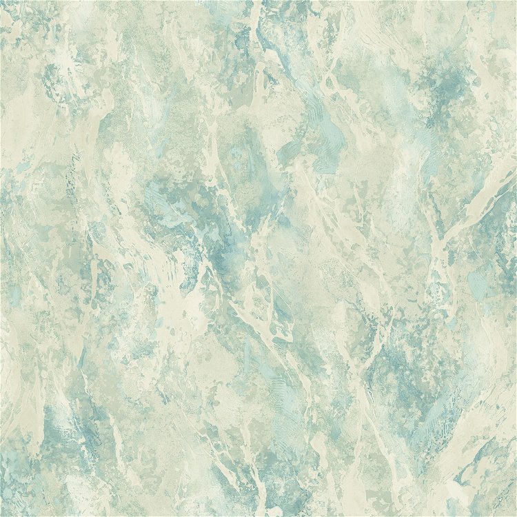 Seabrook Designs Paint Splatter Metallic Blue & Pearl Wallpaper