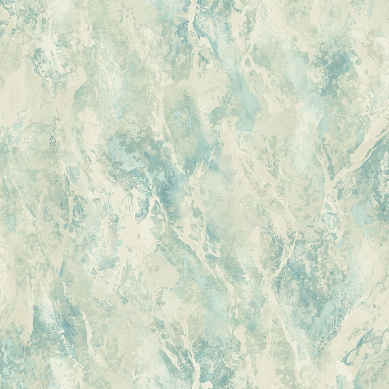 Seabrook Designs Paint Splatter Metallic Blue &amp; Pearl Wallpaper