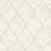 Seabrook Designs Ogee Metallic Teal & Greige Wallpaper