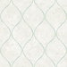 Seabrook Designs Ogee Gray & Aqua Wallpaper