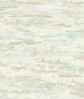 Seabrook Designs Brushstrokes Metallic Teal & Greige Wallpaper
