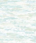 Seabrook Designs Brushstrokes Powder Blue & White Wallpaper