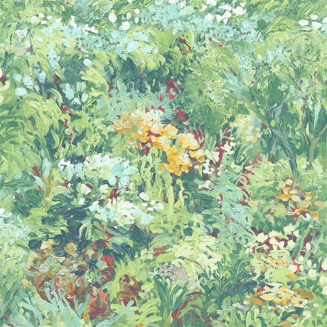 Seabrook Designs Floral Forest Green Wallpaper