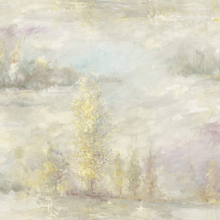 Seabrook Designs Tree Line Metallic Gold Wallpaper