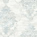 Seabrook Designs Damask Metallic Pearl & Powder Blue Wallpaper