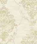 Seabrook Designs Damask Cream Wallpaper