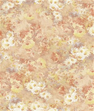 Seabrook Designs Daisy Metallic Rust Wallpaper
