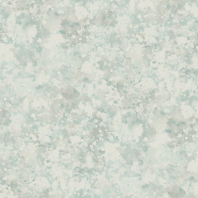 Seabrook Designs Waterdrop Floral Metallic Sky Blue Wallpaper image 1 of 2