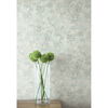 Seabrook Designs Waterdrop Floral Metallic Sky Blue Wallpaper - Image 2