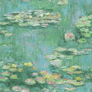Seabrook Designs Lily Pads Gold & Green Wallpaper