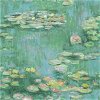 Seabrook Designs Lily Pads Gold & Green Wallpaper - Image 1