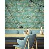 Seabrook Designs Lily Pads Gold & Green Wallpaper - Image 2