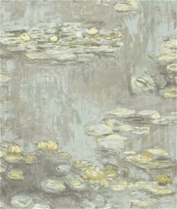 Seabrook Designs Lily Pads Gray Wallpaper
