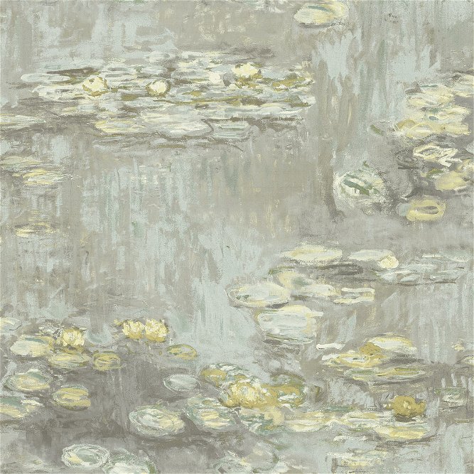 Seabrook Designs Lily Pads Gray Wallpaper
