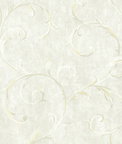 Seabrook Designs Scroll Metallic Gold & Beige Wallpaper