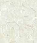 Seabrook Designs Scroll Metallic Gold & Grey Wallpaper