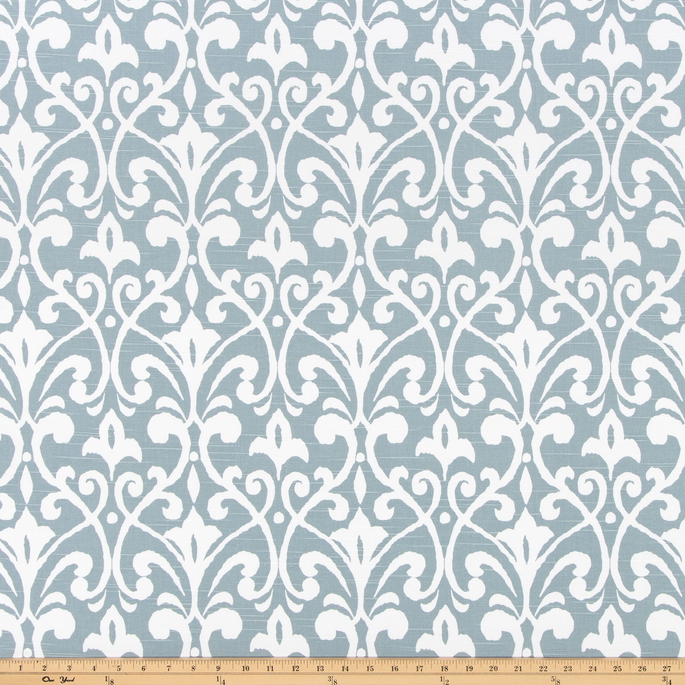 Premier Prints Field Shy Blue Slub Fabric image 2 of 2