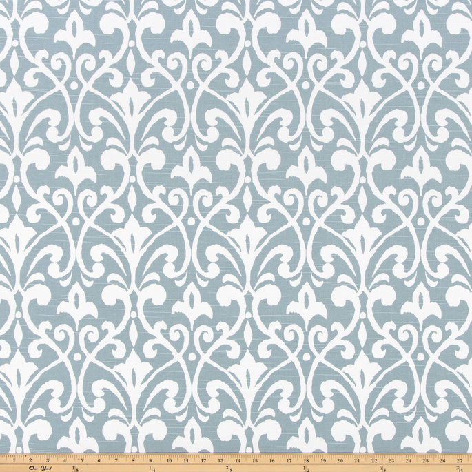 Premier Prints Field Shy Blue Slub Fabric image 2 of 2