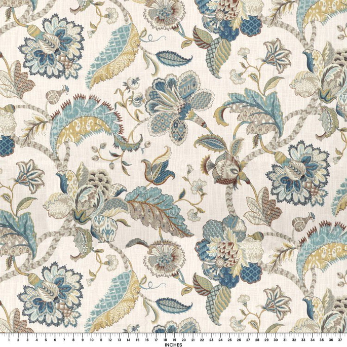 P. Kaufmann Finders Keepers French Blue Fabric image 4 of 4