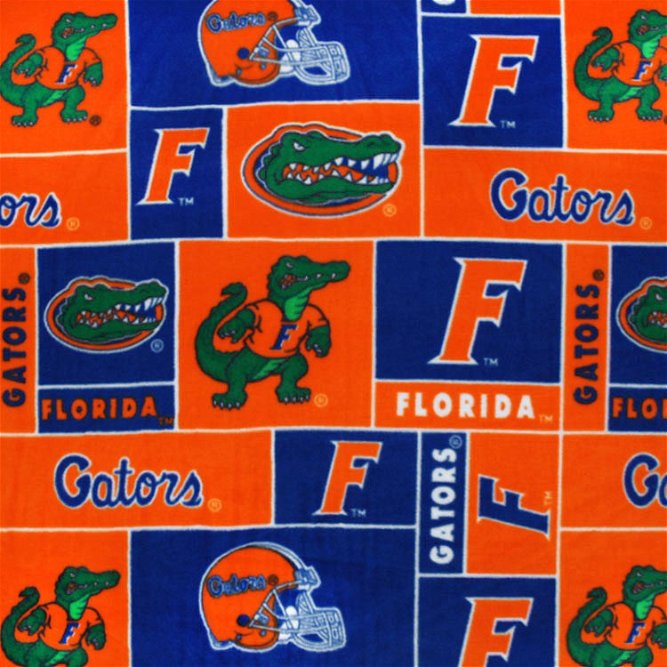 Florida Gators Allover NCAA Fleece Fabric