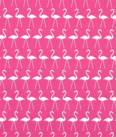 Premier Prints Flamingo Candy Pink Canvas Fabric