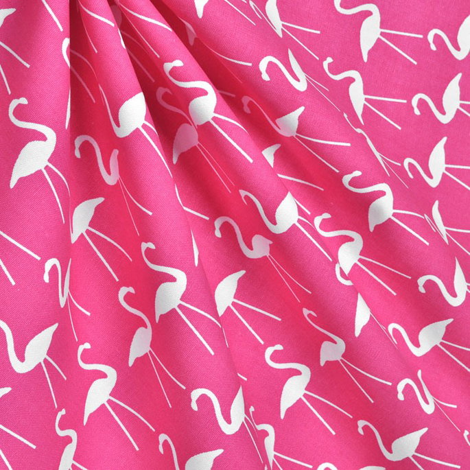 Premier Prints Flamingo Candy Pink Canvas Fabric image 3 of 3