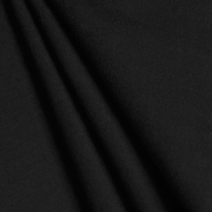Black Cotton Flannel Fabric image 2 of 2