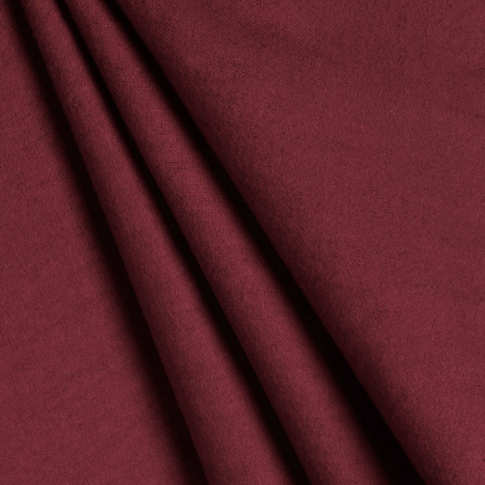 Burgundy Cotton Flannel Fabric image 2 of 2