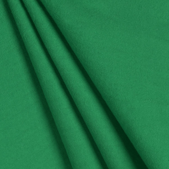 Kelly Green Cotton Flannel Fabric image 2 of 2