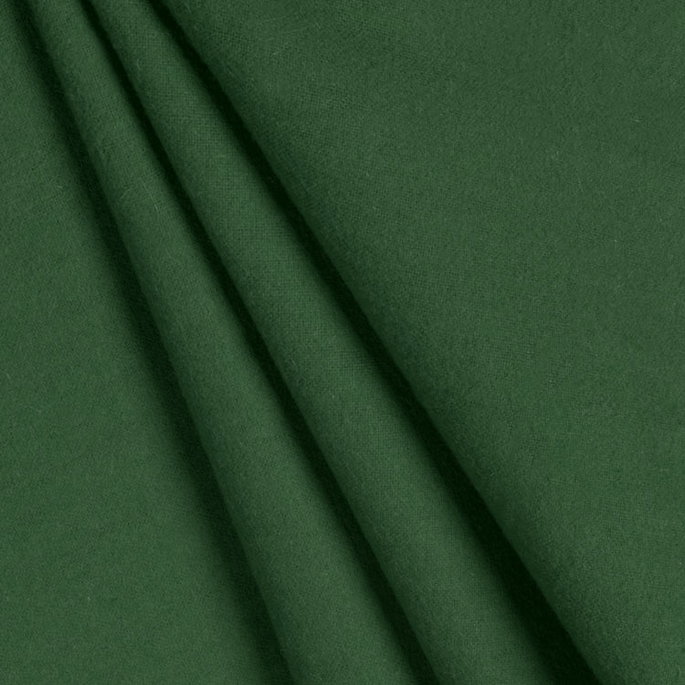 Hunter Green Cotton Flannel Fabric image 2 of 2
