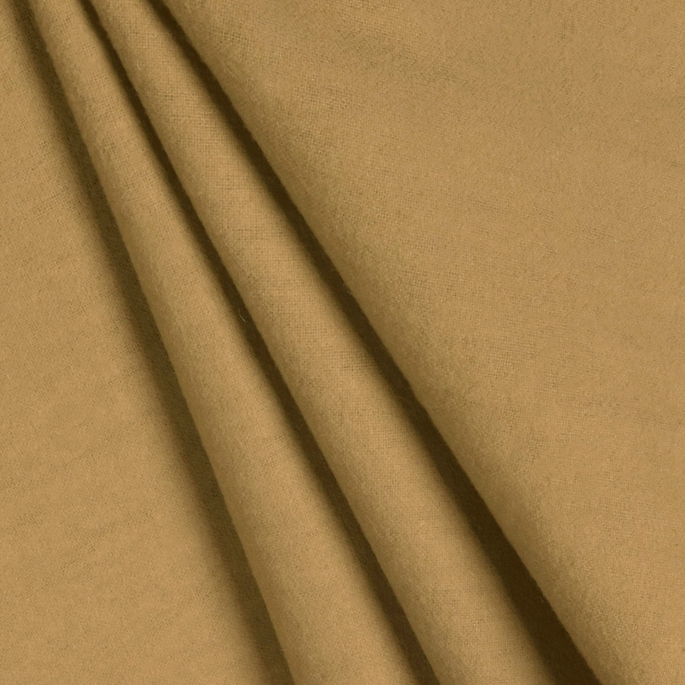 Khaki Cotton Flannel Fabric image 2 of 2