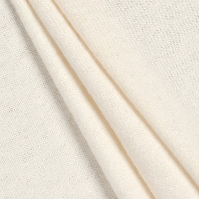 Natural Cotton Flannel Fabric image 2 of 2