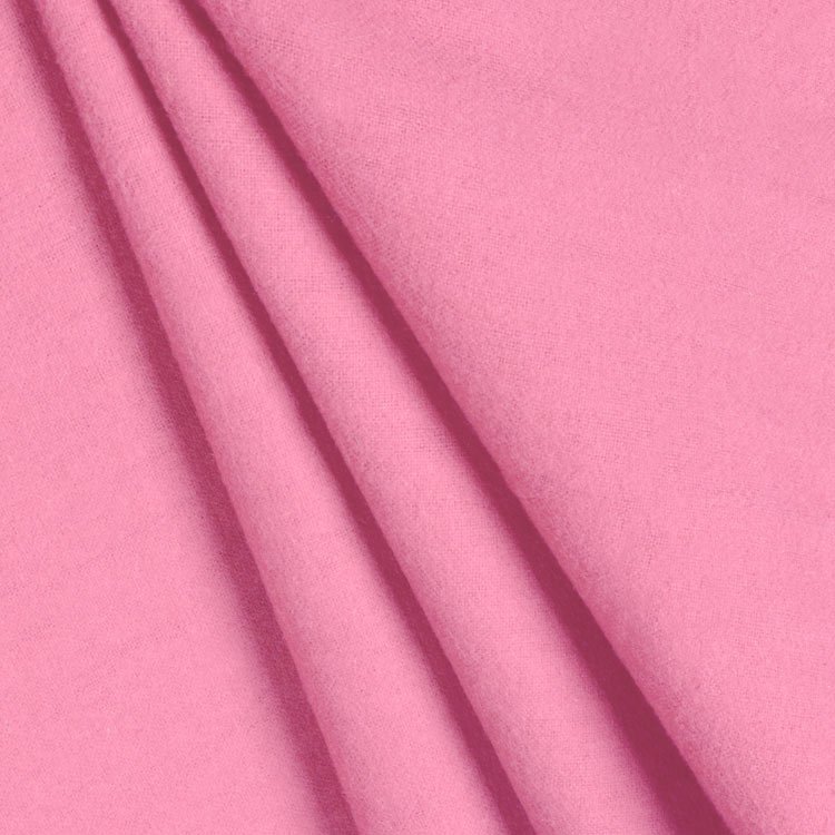 Medium Pink Cotton Flannel Fabric | OnlineFabricStore