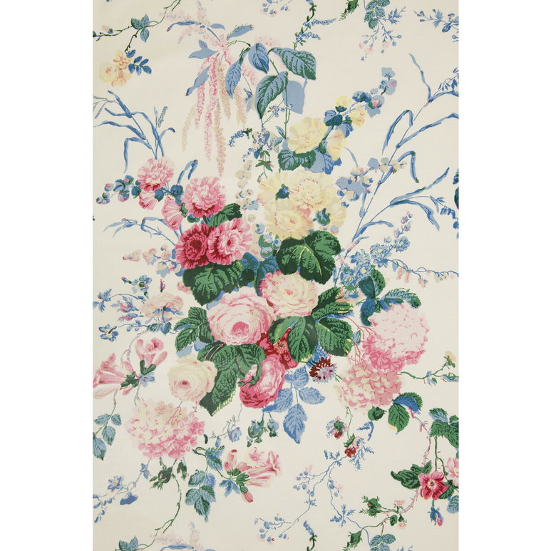 Lee Jofa Floral Bouquet White Fabric