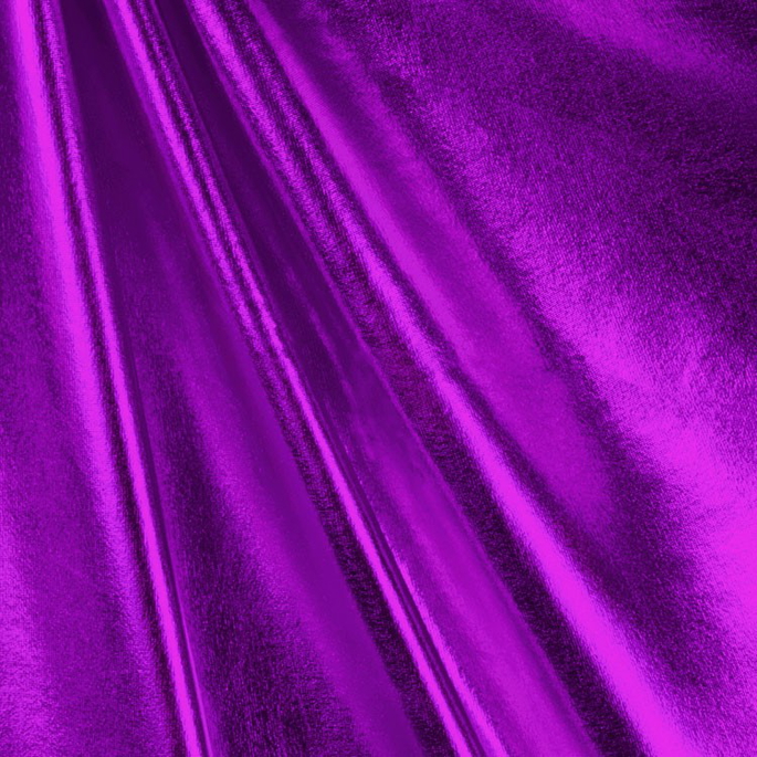 Purple Foil Metallic Spandex Fabric image 1 of 1