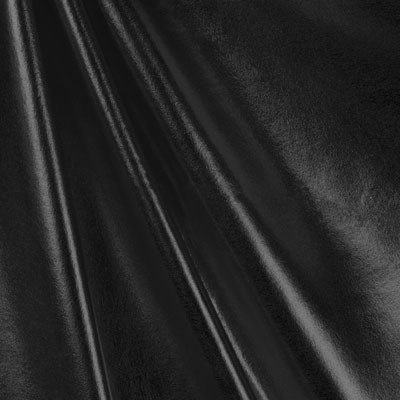 Shiny Metallic Foil on Black Stretch Textured Polyester Spandex Fukuro Fabric 