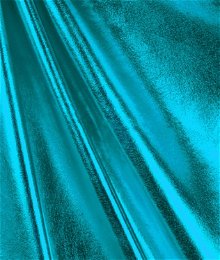Turquoise Foil Metallic Spandex Fabric