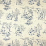 Stof Galantrie Bleu Fabric