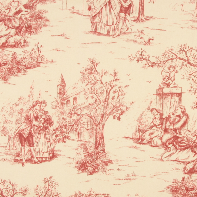 Stof Galanterie Rouge Fabric image 3 of 4