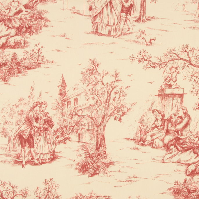 Stof Galanterie Rouge Fabric image 3 of 4